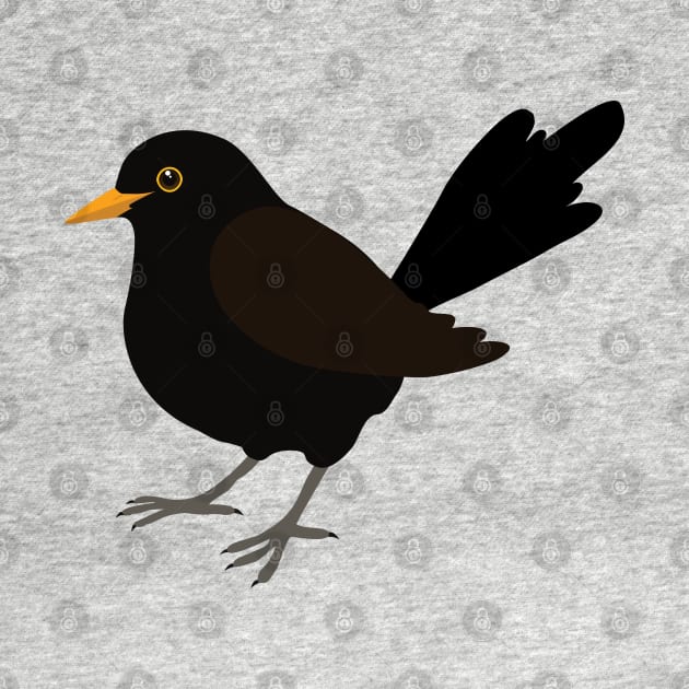 Blackbird digital drawing by Bwiselizzy